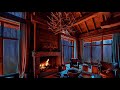 Cozy Rustic Cabin with Relaxing Rainfall in the forest | ASMR | music for deep sleep and relaxation