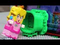 Lego Mario Bros enter the Nintendo Switch in Bowser's parkour to save Princess Peach! Mario Story