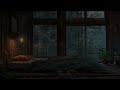 Rain Sounds on the Windows - Healing Music | ASMR white noise for insomnia