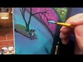 Acrylic Painting Time Lapse / Astronaut In The City / with Flooko Narration