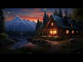 Cozy Lakeside Cabin Ambience: Twilight Ambience for Relaxation