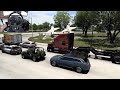 Transporting forestry machinery through Texas - American Truck Simulator | Thrustmaster TX