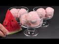 Italian homemade watermelon ice cream! Only 3 ingredients! SO DELICIOUS!