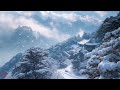 Meditate with the stories of a flakes dancing in the snow  (4K)