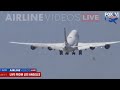 Boeing 747 bounces on LAX runway during hard landing