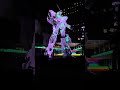 Unicorn Gundam Statue light show