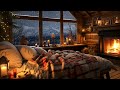 Smooth of Night Jazz Music ❄ Soft Jazz Background Music in Cozy Winter Bedroom Ambience for Sleep