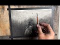 Atmospheric charcoal landscape drawing tutorial