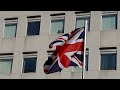 British Flag Flying in the Wind (God Save the King)