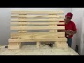 Cama de Madera Moderna Muy Fácil De hacer - Tutorial de Carpintería