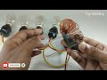 How to Make Free Energy Generator 220v With Coper wire Use AC bulb and Magnet