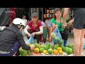 Harvesting Ripe Papaya Fruit Goes To Market Sell - Cooking Papaya | Tiểu Vân Daily Life