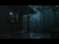 Rain on House in the Misty Bamboo Forest - Beat Insomnia | ASMR Music for Insomniacs