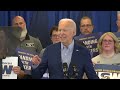 Watch President Biden's full remarks in Pittsburgh about the U.S. steel industry