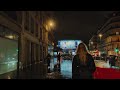 🇫🇷Walking in a Rain Paris at Night | Paris 4K | A Walk In Paris | Paris, France |  Asmr Rain