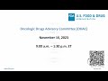 November 16, 2023 Meeting of the Oncologic Drugs Advisory Committee (ODAC)
