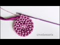 Crocheting round using T-shirt yarn, video 1