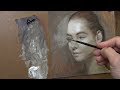 Portrait painting tips for beginners. Glazing technique