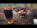 Cold & Wet November Camp | Tent and Bushcraft tarp | November 2023 [Swedish w/ Eng subs]