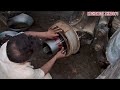 Wheel repair of excavator Machine || complete mechanical work of fully excavator || must watch