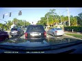 Illegal lane filtering in Florida by motorcycle