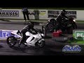 Suzuki Hayabusa vs Yamaha FZ 10 Drag Races