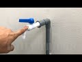 Cool trick for plumbing! Repair valve on broken pvc pipes can not lock water !