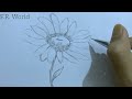 How To Draw Flower Easily || F.R. World
