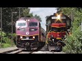 MBTA CapeFlyer Meets Cape Cod Central Railroad At West Barnstable