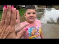 RAINY DAY FUN for Kids! How to Make a Paper Boat to Play with in the Rain Crafts for Kids w/ Caleb!