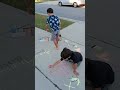 June 1, 2024 - Kids having fun drawing chalk art on the driveway. #art #chalk #drawing #driveway