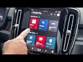 Volvo's Google infotainment system demonstration in a 2023 XC40 Recharge