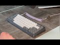 KBDFans D65 with lubed Boba U4T's sound test