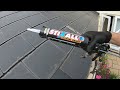 How to replace a fibre cement roof slate. (And finding the original bodge job hidden underneath it!)