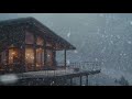 Blizzard at an Old Wooden House | Howling Wind & Blowing Snow | Sounds for Sleep, Study & Relaxation