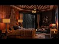 Heavy Rain outside Cozy Bedroom - Rain Sound for Sleeping, studying, Relaxation