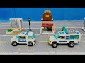 LEGO police toys chase a villain who escapes Prison Island - 레고 경찰, 감옥섬 장난감 만화