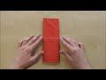 Napkin folding: Pocket