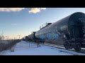 A Busy Afternoon of Trains - CSX Trains PO-3, RUPO, DO-1 + Amtrak in Scarborough, ME on 2-24-2023