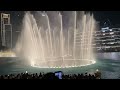 Beautiful view of Dubai Fountain
