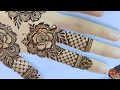 very beautiful Khafeef Henna Design Tutorial for hands | Latest Dubai style henna design tutorial ❤️