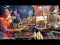 Popular Dinner !! Cambodia Night Street Food /Grilled Fish, Duck, Pork, Sliced ​​Pork Delicious Food