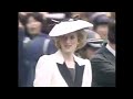 Princess Diana and Prince Charles are driven in a motorcade through Tokyo, Japan (1986)