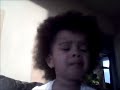 Little girl discovers webcam