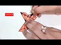 ORIGAMI BUTTERFLY BOOKMARK. / origami bookmark / bookmark ideas #satisfying #video #viral #butterfly