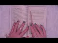 ASMR 4 HOURS INAUDIBLE READING (super clicky whispering, word tracing, page turning)