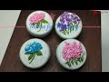 DIY How to make Embroidered Pin Brooch || Simple hand embroidery for beginners || French knot Stitch