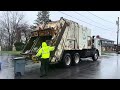 Roaring Butler Disposal Mack LEU Split Pak Mor Rear Loader Garbage Truck Packing Manual Trash
