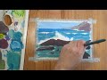 Sarah Burns Subscription Box tutorial - What I Learnt from my first gouache lesson