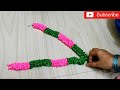 satin ribbon garland making/artificial garland making/garland with satin ribbon/satin ribbon crafts/